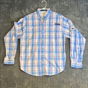 Columbia PFG Men's Super Tamiami Long Sleeve Shirt Size S South Carolina